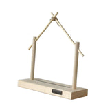 Maxbell Wind Chime Stand Wooden Keychain Jewelry Stand for Lantern Home Decor Indoor S