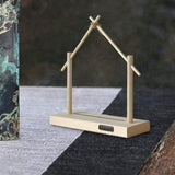 Maxbell Wind Chime Stand Wooden Keychain Jewelry Stand for Lantern Home Decor Indoor S