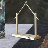 Maxbell Wind Chime Stand Wooden Keychain Jewelry Stand for Lantern Home Decor Indoor L