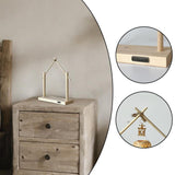 Maxbell Wind Chime Stand Wooden Keychain Jewelry Stand for Lantern Home Decor Indoor L