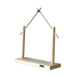 Maxbell Wind Chime Stand Wooden Keychain Jewelry Stand for Lantern Home Decor Indoor L