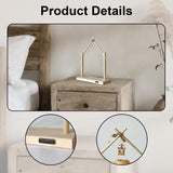 Maxbell Wind Chime Stand Wooden Keychain Jewelry Stand for Lantern Home Decor Indoor L