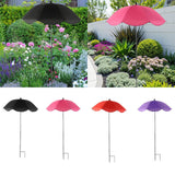 Maxbell Plant Umbrella for Outdoor Plants Sun Shade for Plants for Potted Flower Pot Black