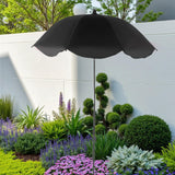 Maxbell Plant Umbrella for Outdoor Plants Sun Shade for Plants for Potted Flower Pot Black