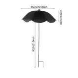 Maxbell Plant Umbrella for Outdoor Plants Sun Shade for Plants for Potted Flower Pot Black