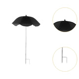 Maxbell Plant Umbrella for Outdoor Plants Sun Shade for Plants for Potted Flower Pot Black