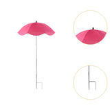 Maxbell Plant Umbrella for Outdoor Plants Sun Shade for Plants for Potted Flower Pot Pink