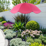 Maxbell Plant Umbrella for Outdoor Plants Sun Shade for Plants for Potted Flower Pot Pink
