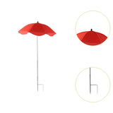 Maxbell Plant Umbrella for Outdoor Plants Sun Shade for Plants for Potted Flower Pot Red