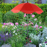 Maxbell Plant Umbrella for Outdoor Plants Sun Shade for Plants for Potted Flower Pot Red