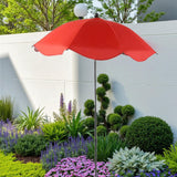 Maxbell Plant Umbrella for Outdoor Plants Sun Shade for Plants for Potted Flower Pot Red