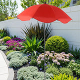 Maxbell Plant Umbrella for Outdoor Plants Sun Shade for Plants for Potted Flower Pot Red