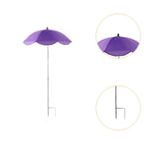 Maxbell Plant Umbrella for Outdoor Plants Sun Shade for Plants for Potted Flower Pot Purple