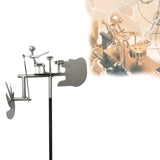 Maxbell Handmade Metal Drummer Windmill Art Sculpture for Backyard Home Outdoor