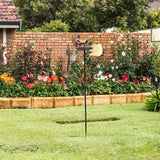 Maxbell Handmade Metal Drummer Windmill Art Sculpture for Backyard Home Outdoor