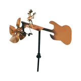 Maxbell Drummer Windmill Creative Percussionist Music Statue for Porch Backyard Yard