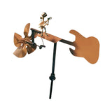 Maxbell Drummer Windmill Creative Percussionist Music Statue for Porch Backyard Yard