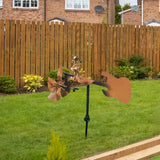 Maxbell Drummer Windmill Creative Percussionist Music Statue for Porch Backyard Yard