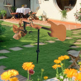 Maxbell Drummer Windmill Creative Percussionist Music Statue for Porch Backyard Yard