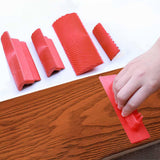 Maxbell 4x Wood Graining Tools Rubber Premium for All Surface Wood Grain Paint Tool