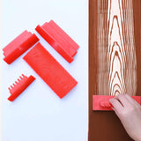 Maxbell 4x Wood Graining Tools Rubber Premium for All Surface Wood Grain Paint Tool