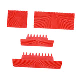 Maxbell 4x Wood Graining Tools Rubber Premium for All Surface Wood Grain Paint Tool