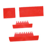Maxbell 4x Wood Graining Tools Rubber Premium for All Surface Wood Grain Paint Tool