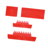 Maxbell 4x Wood Graining Tools Rubber Premium for All Surface Wood Grain Paint Tool
