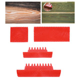 Maxbell 4x Wood Graining Tools Rubber Premium for All Surface Wood Grain Paint Tool