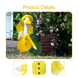 Maxbell Raincoat Goose Outfit Fits 23" H Statue Cute Costume for Yard Courtyard Home
