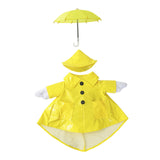 Maxbell Raincoat Goose Outfit Fits 23" H Statue Cute Costume for Yard Courtyard Home