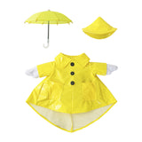 Maxbell Raincoat Goose Outfit Fits 23" H Statue Cute Costume for Yard Courtyard Home
