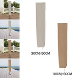 Maxbell Patio Umbrella Cover Oxford Cloth Garden Parasol Cover for Yard Lawn Camping Beige 153 cmx30 cm