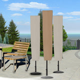 Maxbell Patio Umbrella Cover Oxford Cloth Garden Parasol Cover for Yard Lawn Camping Beige 153 cmx30 cm