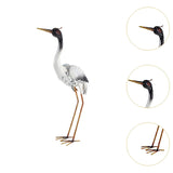 Maxbell Red Crowned Crane Statue Weatherproof for Waterscape Indoor Outdoor Backyard