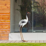 Maxbell Red Crowned Crane Statue Weatherproof for Waterscape Indoor Outdoor Backyard