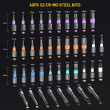 Maxbell 42 in 1 Screwdriver Set Accessories DIY Crafting Project for Bicycle Home PC
