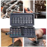 Maxbell 42 in 1 Screwdriver Set Accessories DIY Crafting Project for Bicycle Home PC