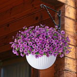 Maxbell Faux Hanging Plants Flowers Basket Elegant Realistic for Summer Outside Yard Style C