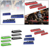 Maxbell 3Pcs Magnetic Socket Organizers Easy to Use Utility Portable for Tool Drawer Blue Metric