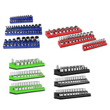 Maxbell 3Pcs Magnetic Socket Organizers Easy to Use Utility Portable for Tool Drawer Blue Metric