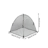 Maxbell Plant Shade Tent Sun Protection Raised Garden Bed Outdoor Plants Plant Cover Black