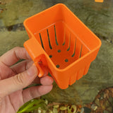 Maxbell 3x Aquarium Plant Basket Landscape for Aquarium Decoration Hydroponic Basket Orange