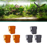 Maxbell 3x Aquarium Plant Basket Landscape for Aquarium Decoration Hydroponic Basket Orange
