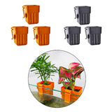 Maxbell 3x Aquarium Plant Basket Landscape for Aquarium Decoration Hydroponic Basket Orange