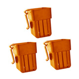Maxbell 3x Aquarium Plant Basket Landscape for Aquarium Decoration Hydroponic Basket Orange