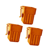 Maxbell 3x Aquarium Plant Basket Landscape for Aquarium Decoration Hydroponic Basket Orange