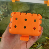 Maxbell 3x Aquarium Plant Basket Landscape for Aquarium Decoration Hydroponic Basket Orange