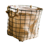 Maxbell Iron Weaving Craft Basket Balcony Flower Holder for Balcony Home Living Room L