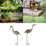 Maxbell Retro Birds Figurine Display Garden Courtyard for Sidewalks Hallway Festivals Lower Head